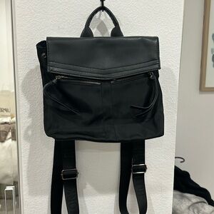 Small black backpack purse